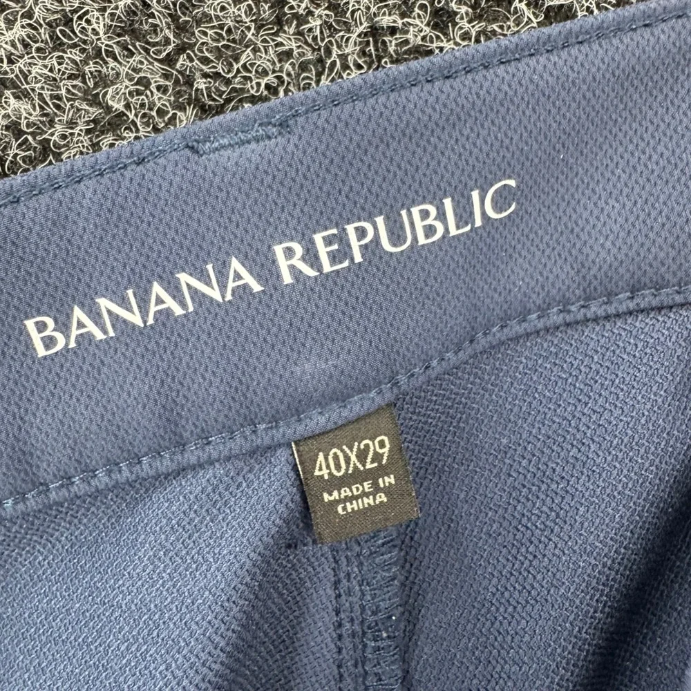Banana Republic Core Temp Blue Pants Mens 40x29 Golf Chino Trousers